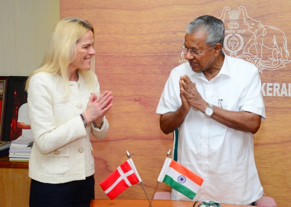 Mette Kierkgaard i Indien januar 2026 for at underskrive partnerskabsaftale
